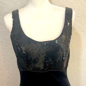 Rimini by Shaw Black Velvet and Sequin Formal Dress